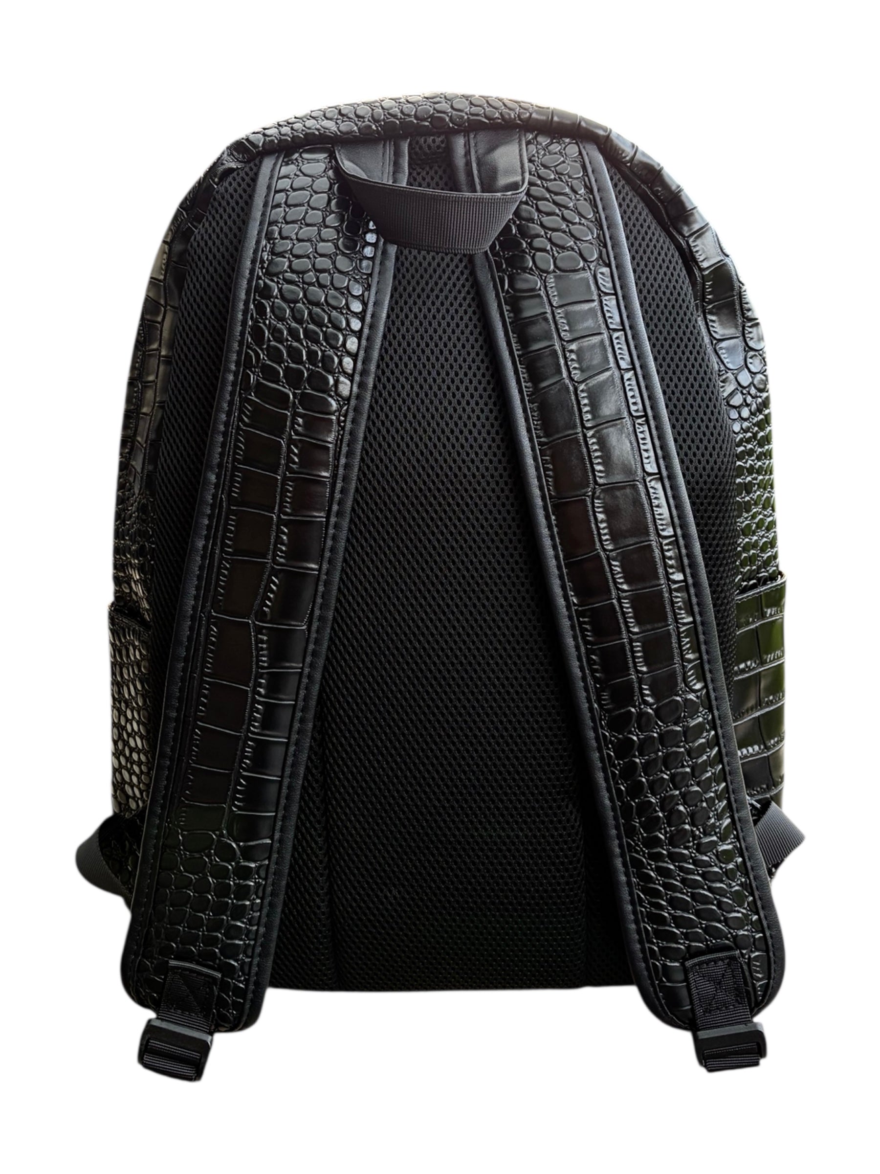 croc embossed leather backpack Croc Backpack – heals.me